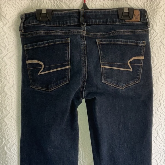 American Eagle Outfitters Dark Indigo Straight Leg Jeans - Picture 1 of 13